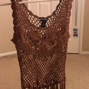 Crochet shirt/cover up